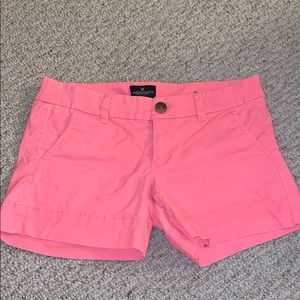 Pink American Eagle Midi stretch shorts size 2